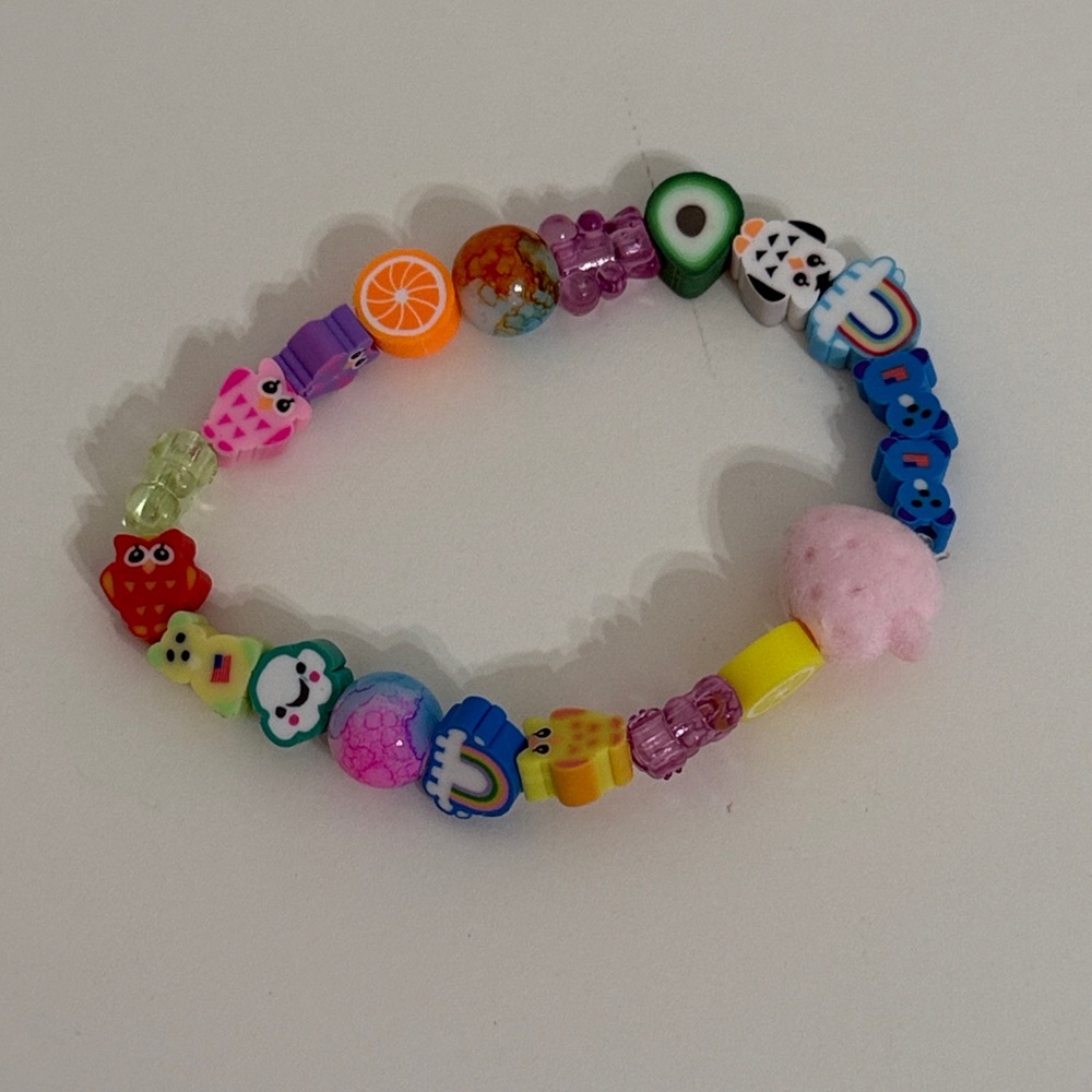Stocking Stuffers Handmade Kids Stackable Beaded Bracelets - Picture 3 of 9